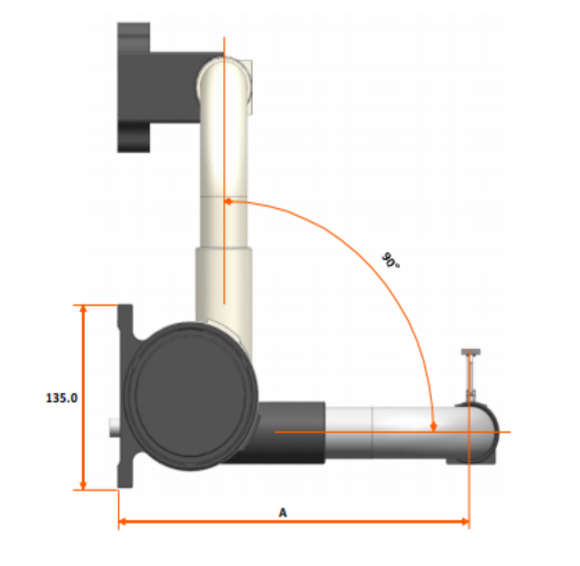 Detailed Size for Tool Setting Arm